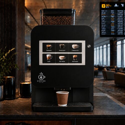 14 Inch Custom Black Glass LCD Touch Display Assembly For Premium Coffee Vending Machine Control Panel