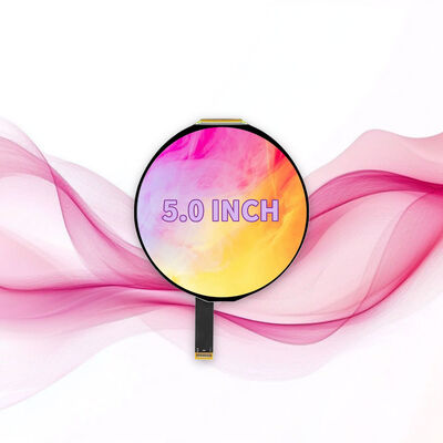 5 Inch Round LCD Display 1080*1080 Resolution Optional MIPI Touch Screen