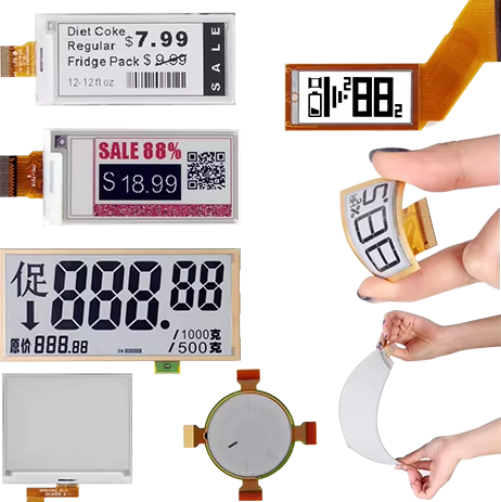 0.97 Inch E Paper Display 96×200 18 Pin Ultra Low Power 4 Color E Ink ...