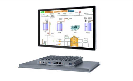 Good price 23.8 Inch IP65 Industrial Panel PC / Embedded Monitor IP65 Fanless HMI Monitor online