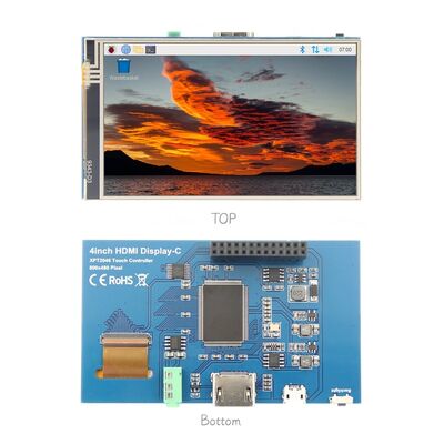 Bom preço 4 polegadas Raspberry Pi Zero Touch Screen LCD Display 800 * 480 HDMI Port RTP Painel de toque on-line