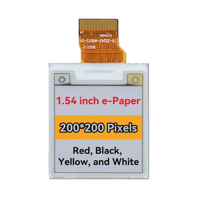 Good price 1.54 Inch E-paper Display 200×200 Resolution 24pin Ultra-Low Power 4-Color E-Ink Screen online