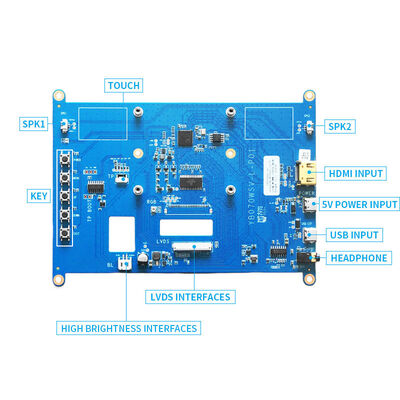 좋은 가격 7인치 LVDS LCD 드라이버 보드 5V 입력 / HDMI 신호 액세스 / 오디오 출력 온라인으로