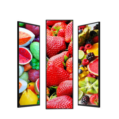 Good price 24.5 Inch Ultra Wide Stretched Bar LCD Shelf , Digital Advertising Display 500cd/m2 online