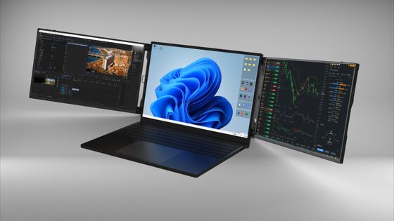 14 Inch Dual Screen Portable Monitor With 1920x1200 Resolution / 60Hz Refresh Rate