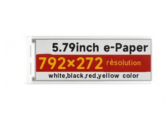 Buen precio 5Pantalla de papel electrónico de 79 pulgadas 272×792 Resolución Negro/Blanco/Rojo/amarillo 4 colores de tinta electrónica en línea