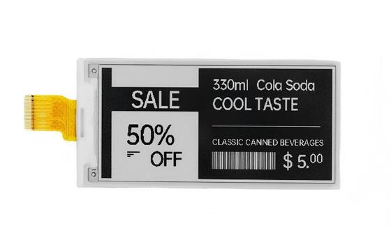 Goede prijs 3,5 inch E-Paper Display 184*384 Resolutie 24 Pin Laag Energieverbruik E Ink Display online