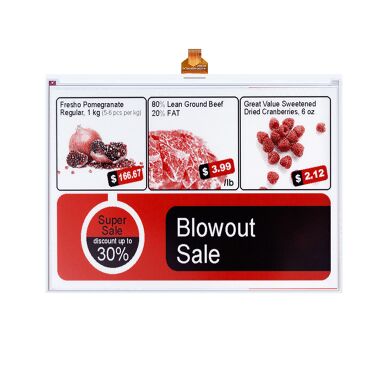 Buen precio 13.3 pulgadas E pantalla de papel 960 × 680 Resolución Negro / Blanco / Rojo 3 color E pantalla de tinta en línea