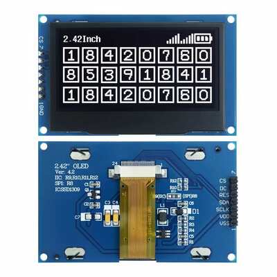 Guter Preis 2,42 Zoll OLED-Anzeigemodul mit 128x64 Auflösung und SPI & I2C-Schnittstelle Online