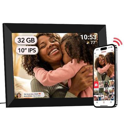 Bom preço Moldura de fotos digital WiFi de 10,1 polegadas com tela sensível ao toque IPS 1080P on-line