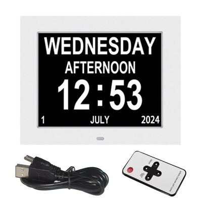 7 Inch Digital Photo Frame HD LCD Display Video Picture Music Player With Remote