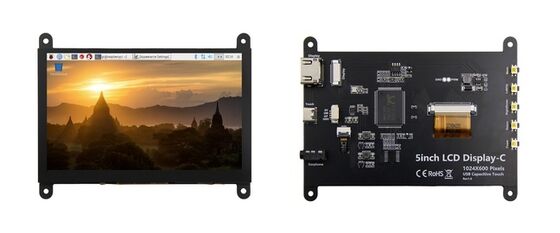 Good price YBC050PKH-Q1 5 Inch 1024×600 HDMI LCD Display with 5-Point Capacitive Touch for Raspberry Pi and Mini PCs online