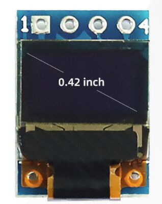 Good price 0.42 Inch 72x40 Dot Matrix OLED Module SS1306 COG Design I2C 4-Pin 3.3~5V online