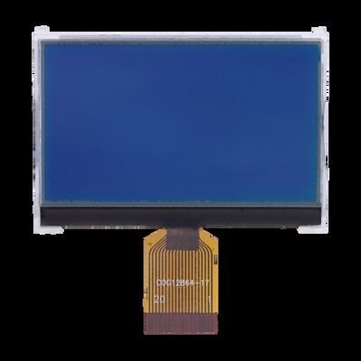 Buon prezzo COG12864-17 128x64 Dots STN Modulo LCD trasmissivo blu negativo con ampio intervallo di temperatura in linea