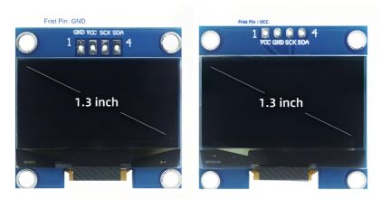 Good price 1.3 Inch 128x64 Dot Matrix OLED Module CH1116 COG Design I2C 4-Pin 3.3~5V online