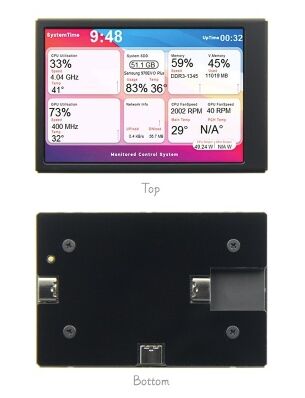 Good price YBN035JGU-Q1 3.5-inch Type-C display secondary screen case, USB direct connection, surveillance computer, high-definition IPS screen, Aida64 online