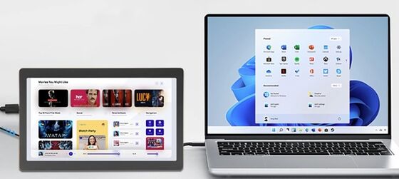Good price YBN070PKU-Q1 7-inch Type-C chassis secondary display with USB direct connection, 1024x600 high-definition IPS monitor for computer, Aida64 online