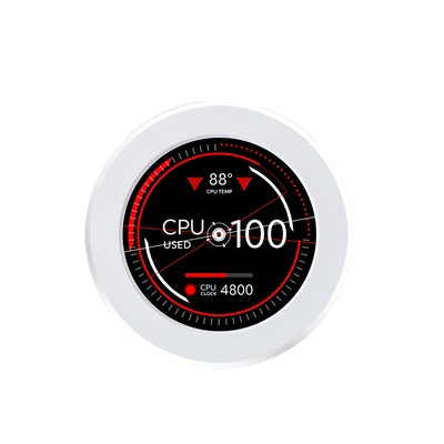 Quality Portable Monitor 2.1 Inch Round Display USB Interface Aluminum Alloy Secondary Screen for PC Desktop factory
